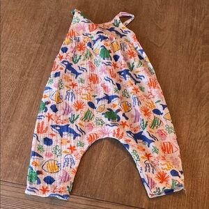 Angel Dear Multicolor Under the Sea Cotton One-Piece